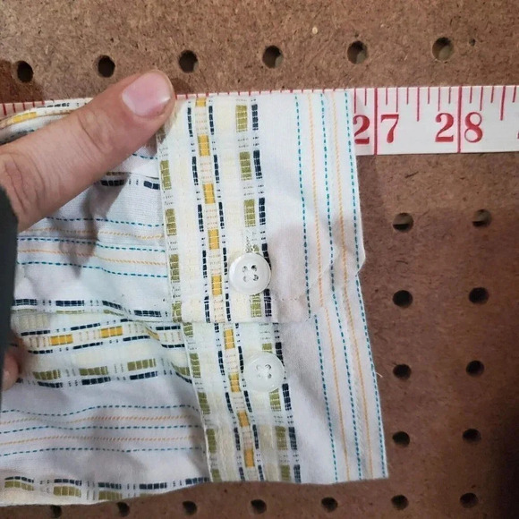 The Territory Ahead Mens Large Long Sleeve Button Down Shirt 100 Cotton Striped - Picture 10 of 10